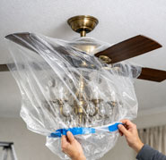 The problem with covering ceiling fixtures